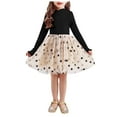 thumbnail image 1 of Povozer Toddler Girls Velvet Tutu Dress Princess Christmas Birthday Party Dress(Black,5-6Y), 1 of 6