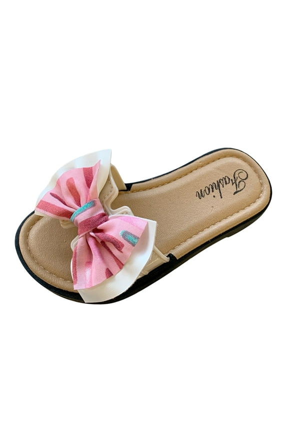 Toddler Slippers for Girls Sandals for Toddler Girls Boys Girls Slippers Toddler Pillow Slides for Kids Sandals for House Shower Beach Non-Slip for US 11.5,Pink
