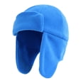 thumbnail image 1 of Povozer Toddler Winter Hat for Boys Girls Trapper Hat With Ear For Toddlers Kids Warm Fleece Lined Winter Earflap Hat For Boys Girls,Size 6-12 Months,Blue, 1 of 9
