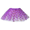 thumbnail image 1 of Povozer Tutu Skirt Girls Sparkle Tulle Skirt Ballet Dance Princess Dress for Toddler(Dark Purple,9-11T), 1 of 2