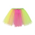 thumbnail image 1 of Povozer Tutu Skirt Girls Tulle Ballet Dance Dress Princess Skirt for Toddler(Yellow,2-12T), 1 of 5