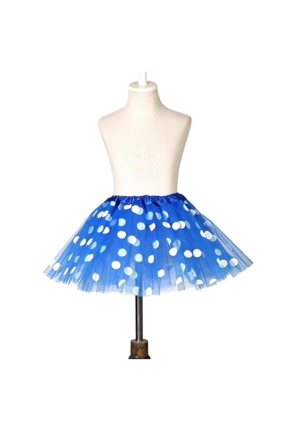 Tutu for Toddler Girls Tulle Ballet Dance Skirts Girl Dresses Toddler Kids Girls Baby Polka Dot Tutu Skirt Tulle Ballet Skirt Outfits Costume Size One Size,Blue