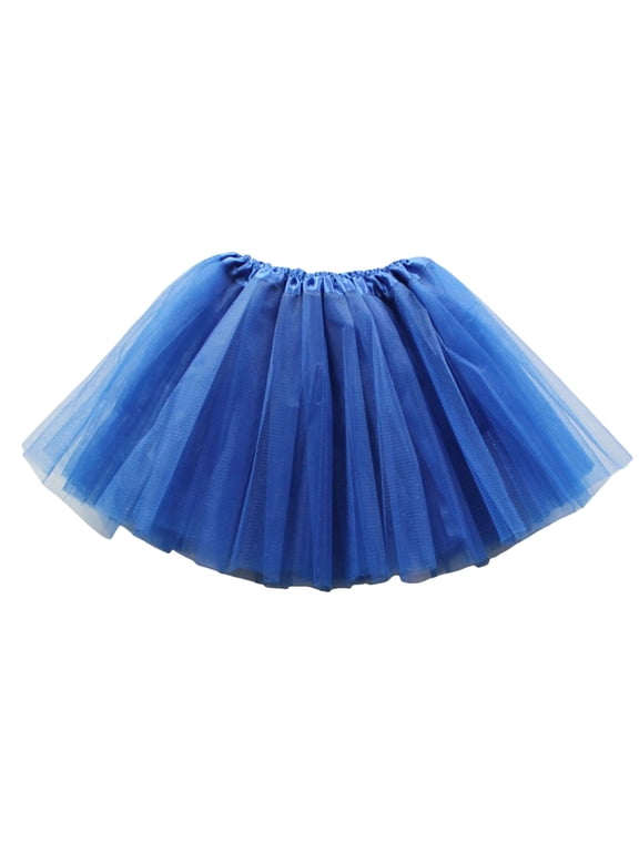 Tutu for Girls Skirt Toddler Tutu Skirt for Toddler Girls Tulle Skirt(Blue,3-8Y)