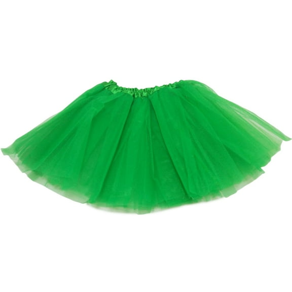 Povozer Tutu for Girls Skirt Toddler Tutu Skirt for Toddler Girls Tulle Skirt(Green,3-8Y)