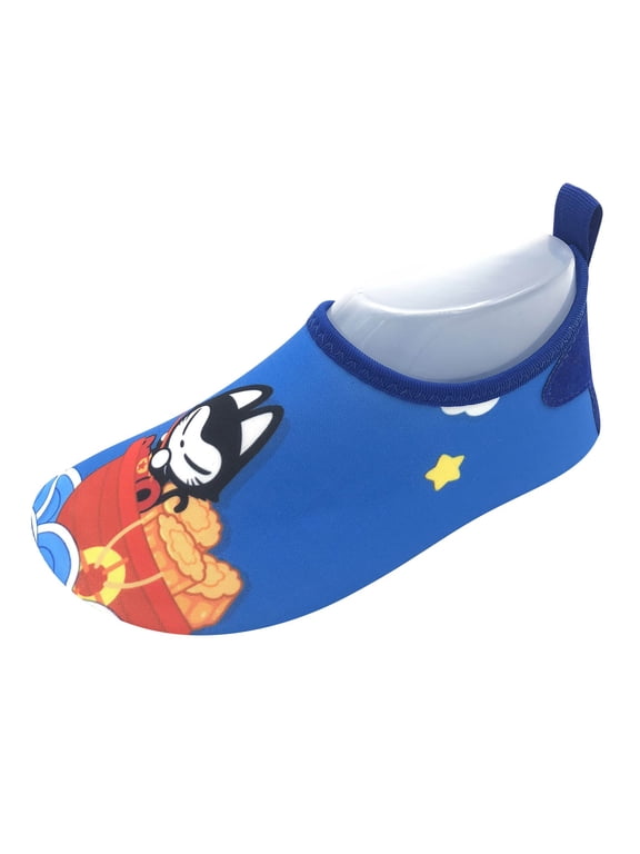 Water Shoes for Kid Outdoor Quick Dry Barefoot Aqua Socks for Sport Beach Swim Surf(Blue,12 Little Kids)