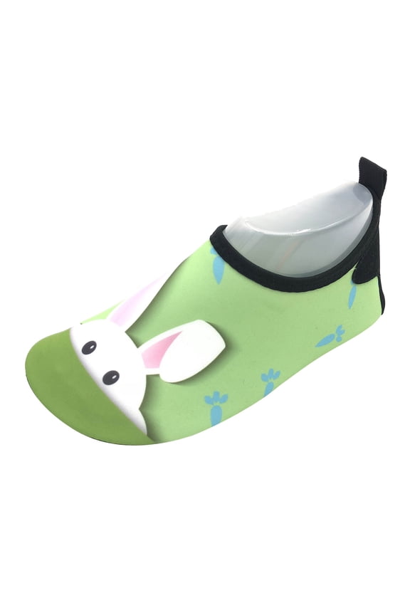Water Shoes for Kid Outdoor Quick Dry Barefoot Aqua Socks for Sport Beach Swim Surf(Green,7 Toddler)