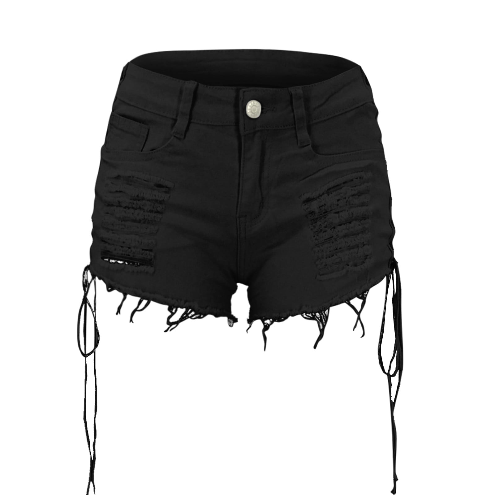 theredthread S lace up shorts black Mサイズ THEREDTHREAD