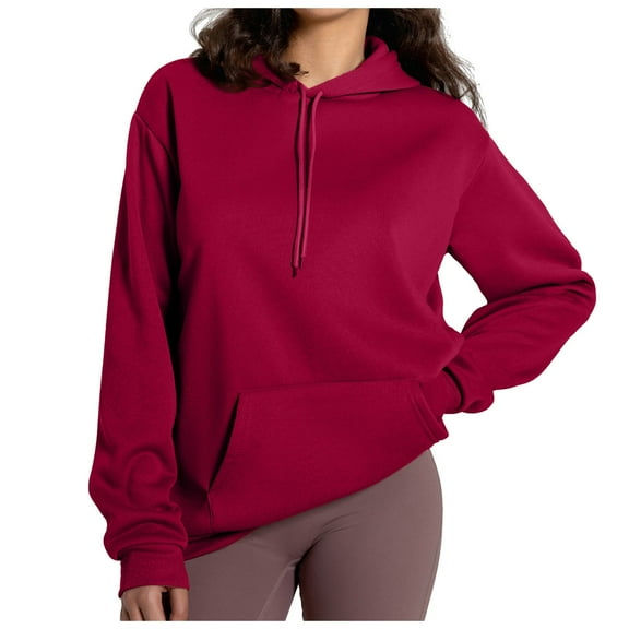 Povozer Womens Fashion Tops Hoodies for Women Pullover Oversized Sweatshirts Long SLeeve Shirts Loose Fit(,M)