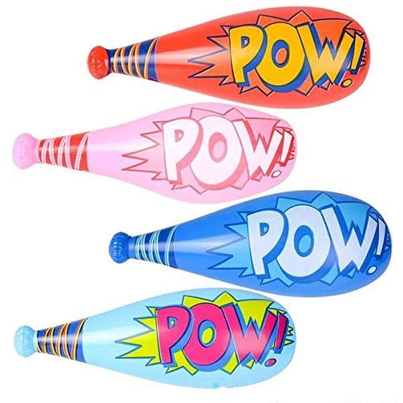 Rhode Island Novelty 20 Inch InchPOW Inch Bat Inflates Pack of 12