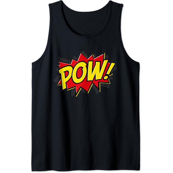 Pow! - Comic Book Font - Action Hero - Bam Bang Boom Pow! Tank Top Size S-3XL