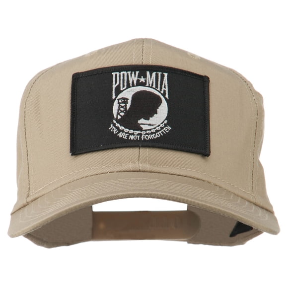 Pow Mia Flag Military Patch Cap - Khaki OSFM
