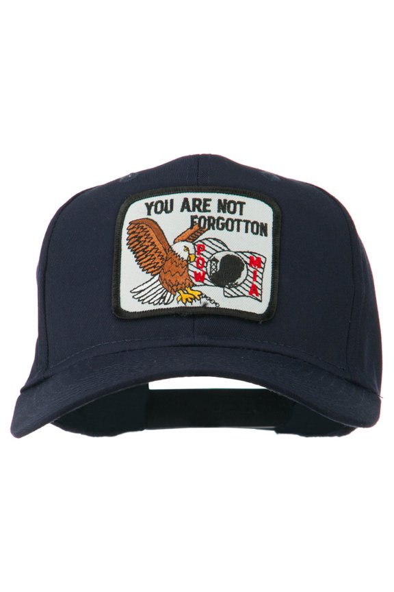 Pow Mia Not Forgotten Military Patch Cap - Navy OSFM