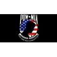 thumbnail image 1 of Pow Mia You Are Not Forgotten USA Background Black Vinyl Decal Bumper Sticker, 1 of 1
