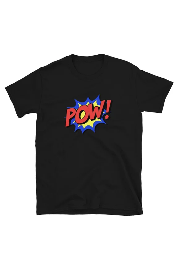 Pow T-shirt Comic Book Art Funny Geeky Pop Art Superhero Gift Tee | eBay