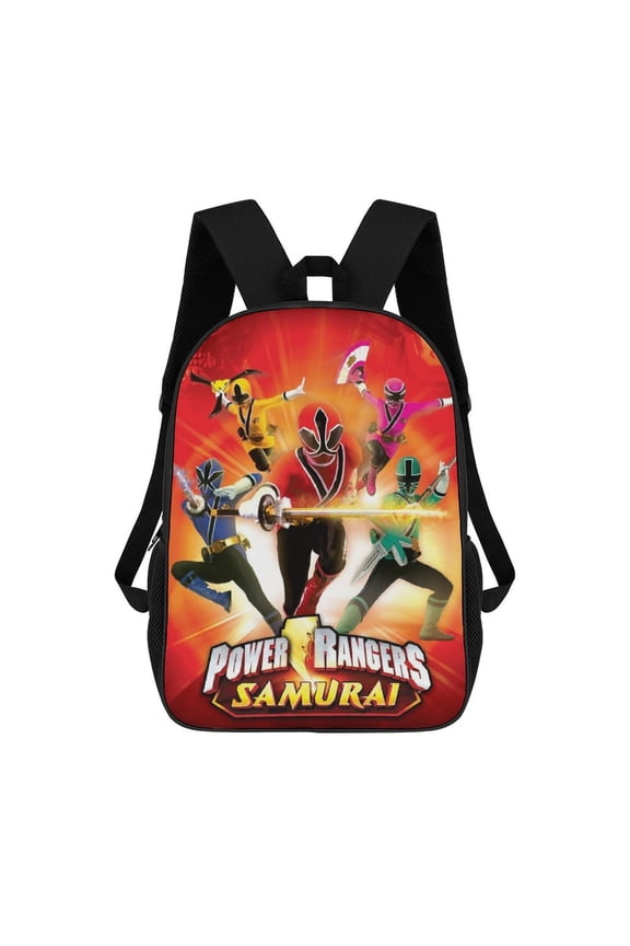 Pow-ers Anime Rang-er Backpacks 17 Inch Travel Laptop Backpack Lightweight Bookbags Casual Daypack