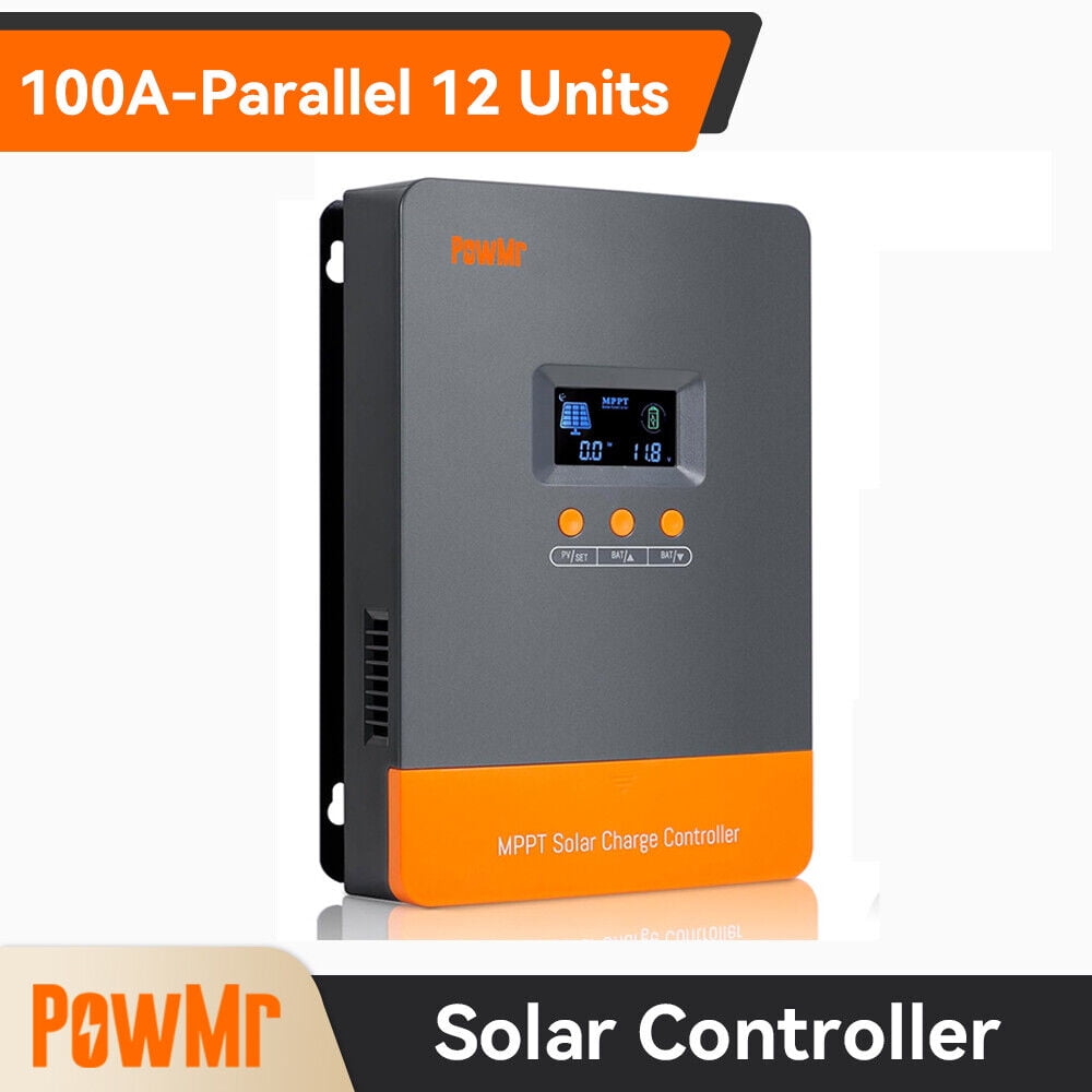 PowMr 100A MPPT Solar Charge Controller 12V 24V 48V PV 160V Battery Regulator US