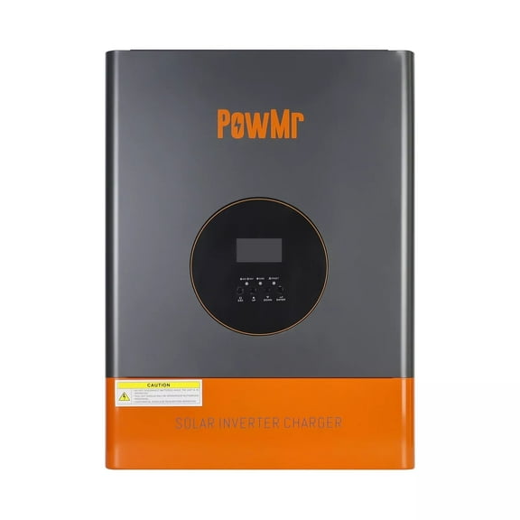 PowMr 10KW 48V Low Frequency Hybrid Solar Inverter 110V 220V Split Phase Off Grid 120A MPPT Controller Max PV 150V LCD Display For Flooded Lead-acid Vented Sealed Gel NiCd Lithium Battery