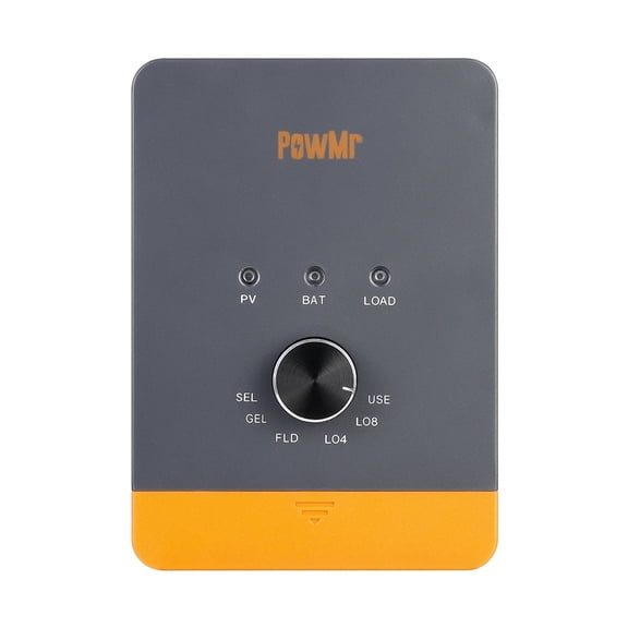 PowMr 25A MPPT Solar Charge Controller 12V/24V Auto 60V PV for Off-Grid RV Boat
