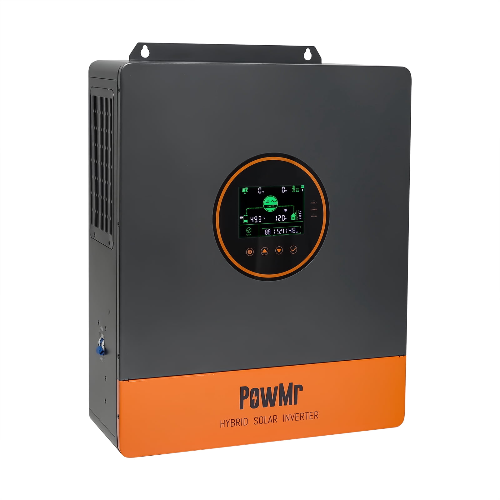 PowMr 5200W 48V Hybrid Solar Inverter 120V 240V(Need In Parallel) Split Phase 100A MPPT Controller In Parallel For Lead-Acid Sealed Gel Nicd Lithium Battery