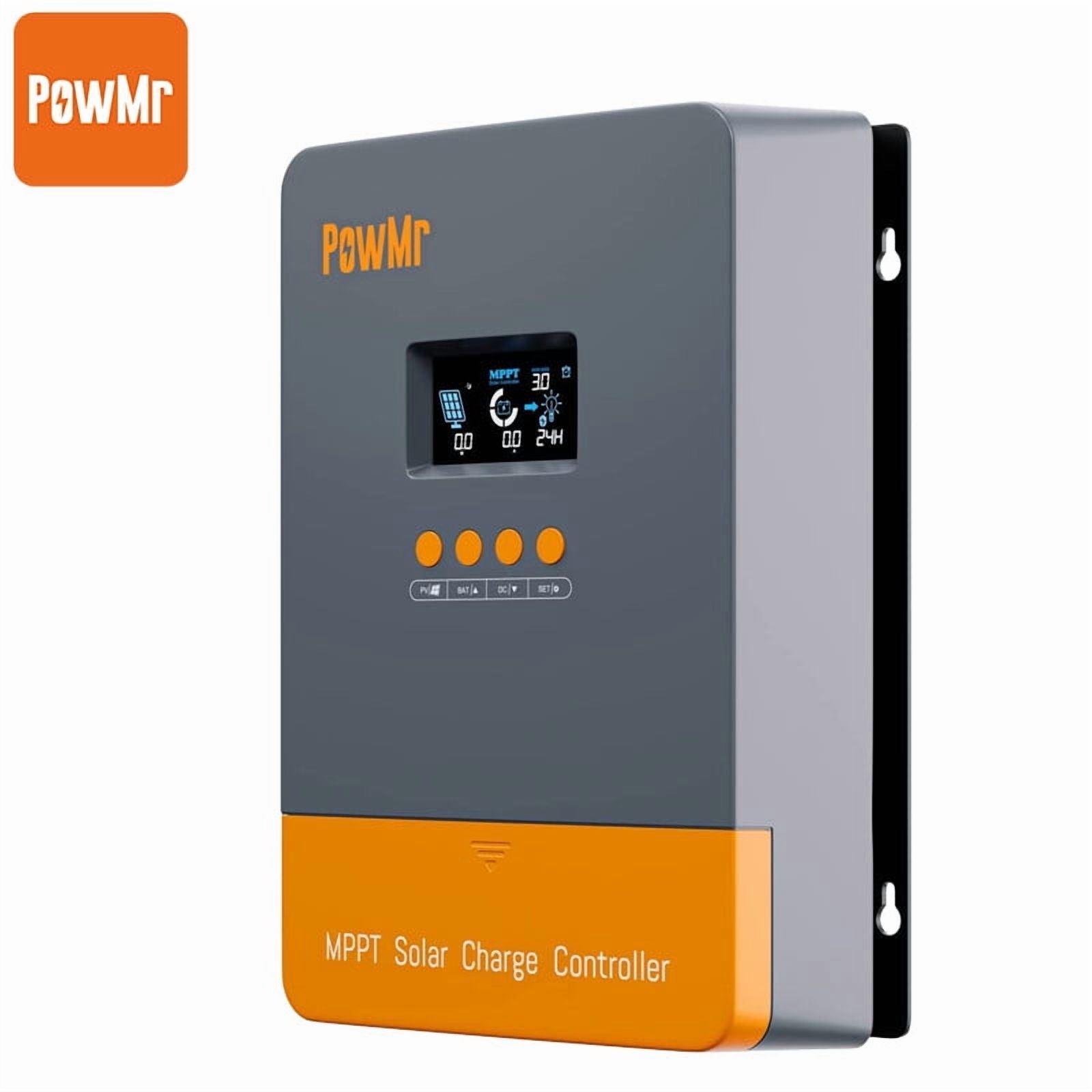 PowMr 60 Amp 12V/24/36/48V DC MPPT Solar Charge Controller Panel Regulator Auto