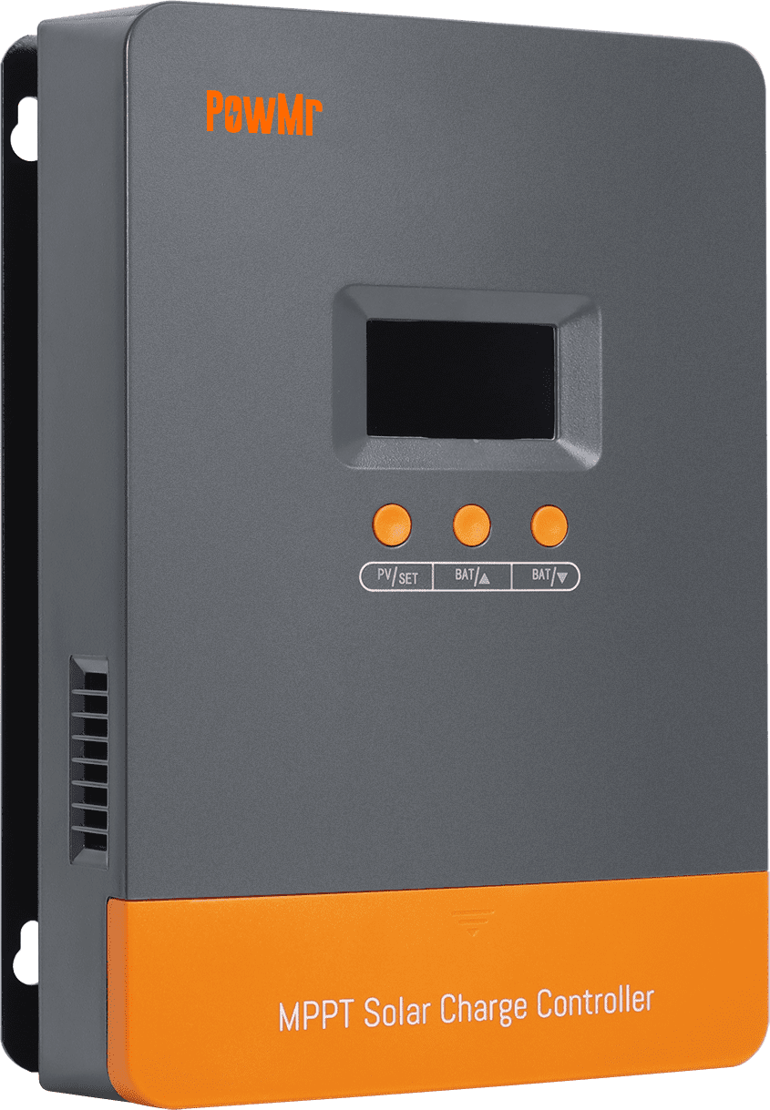 PowMr 80A MPPT Solar Charge Controller, 12V/24V/36/48VDC Input, LCD Display Solar Charge Controller for Flooded Lead-acid Vented Sealed Gel NiCd Lithium Battery, Support 12(Max) Units in Parallel