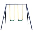 thumbnail image 1 of Powanli Two Station Swing Set for Children, 1 of 7