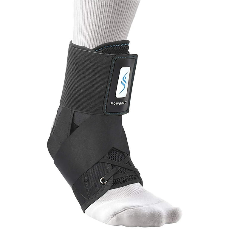 Powbrace Ankle Support Brace for Sports Adjustable Lace Up with Stabilizer Straps Suitable for Men Women Children Walmart