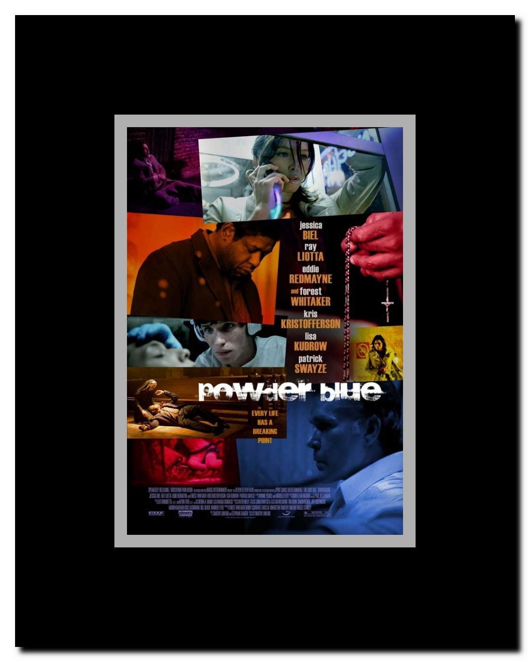 Powder Blue Framed Movie Poster