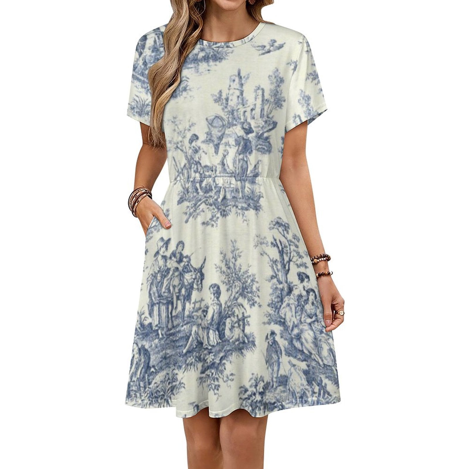 powder blue summer dress Collectif Trixie Blue Sparkle Velvet Swing Dress – Suzie's Bombshell  Boutique
