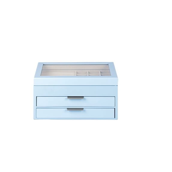 Powder Blue Lift Top Jewelry Box