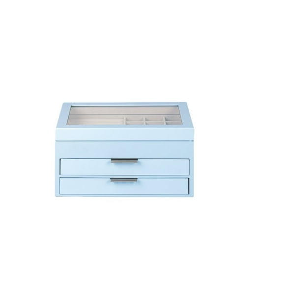 Powder Blue Lift Top Jewelry Box