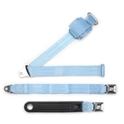 RetroBelt Powder Blue 20" Push Button 3-Point Shoulder Seat Belt - Bench Seat