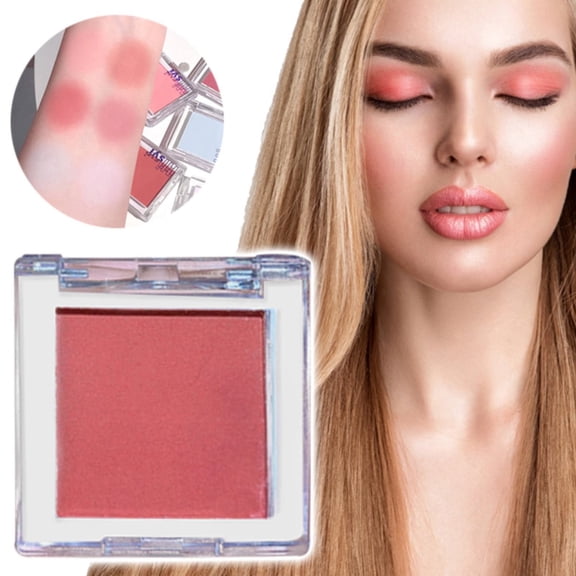 Powder Blush Makeup - Highly Pigmented Blusher Compact, Satin Finish Buildable Color, Natural Glow Cheek Makeup, Travel Size Case, Daily Wear Beauty, Christmas Easter Gift, Women 1 Pack
