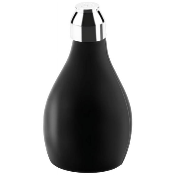 Powder Bottle, Refillable Silicone Powder Dispenser Empty Powder Container for Barber, Sprayer for Loose Powder, Bath Powder silicone Black,1* Powder Bottle