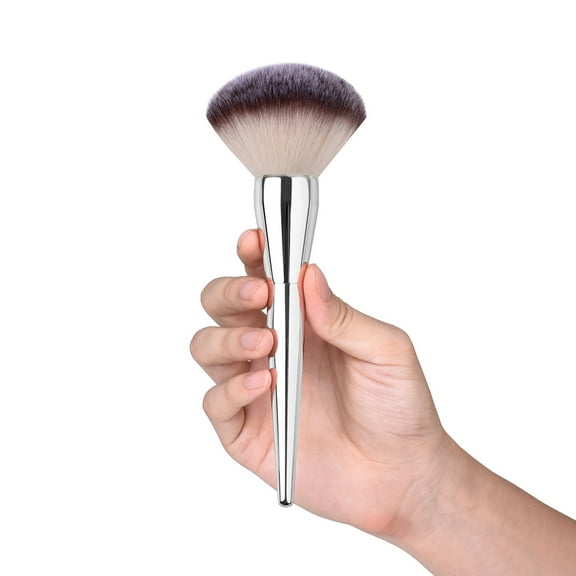 Powder Brush Large Powder Foundation Brush for Pressd Powder Premium Fluffy Synthetic Makeup Brush Perfect For Blending Buffing with Loose Powder Liquid Foundation Full Coverage