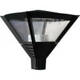 thumbnail image 1 of Powder Coated Cast Aluminum Architectural Post Top Light Fixture, Black - 20.75 x 20.75 x 20.75 in., 1 of 1