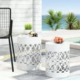 thumbnail image 1 of Powder-Coated Iron Frame - Minimalistic Look - Outdoor Lounge - Space-Transforming Table Set, 1 of 5