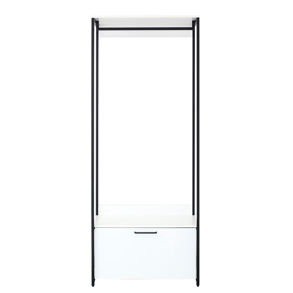 Powder-Coated Metal, Extra Deep Drawer / Easy Maintenance Walk-in Closet