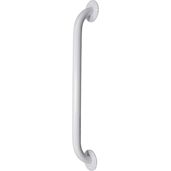 Powder Coated Steel Grab Bar White, 24'', 1 Count