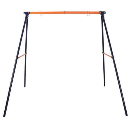 Powder-Coated Steel Swing Set Frame Stand Weatherproof MAX 220 LBs Kids