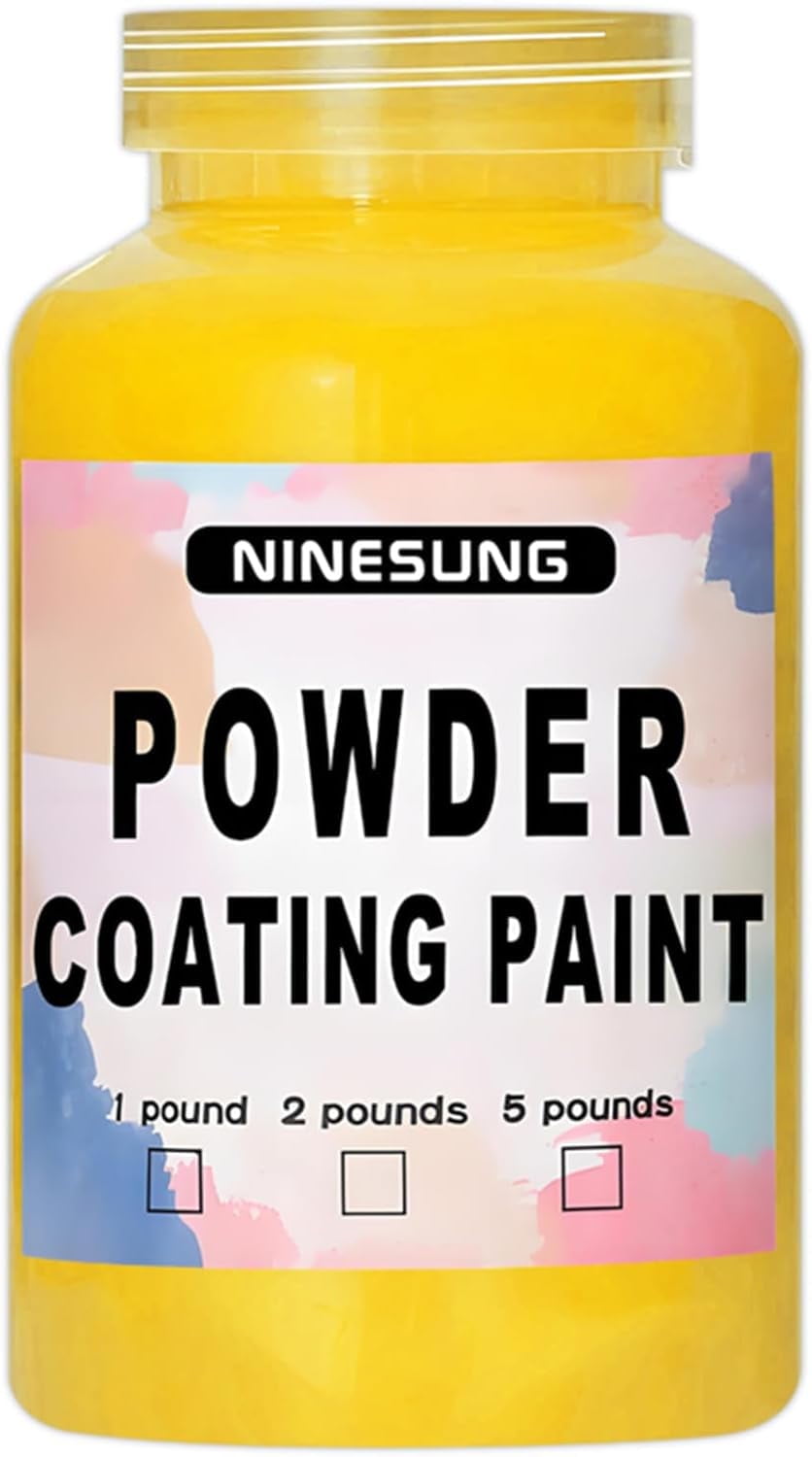 Powder Coating Paint, 4 Ounce, Yellow, High Gloss, Powder Coat for ...