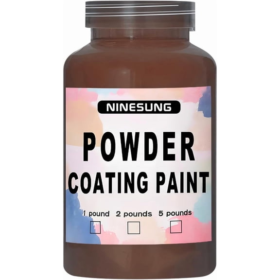 Powder Coating Paint for Metal Surfaces | Car Paint | Building Materials | Powder Paint for Steel Structures, Factories, Buildings, Playgrounds, Gardens (Brown, 2 Pounds)