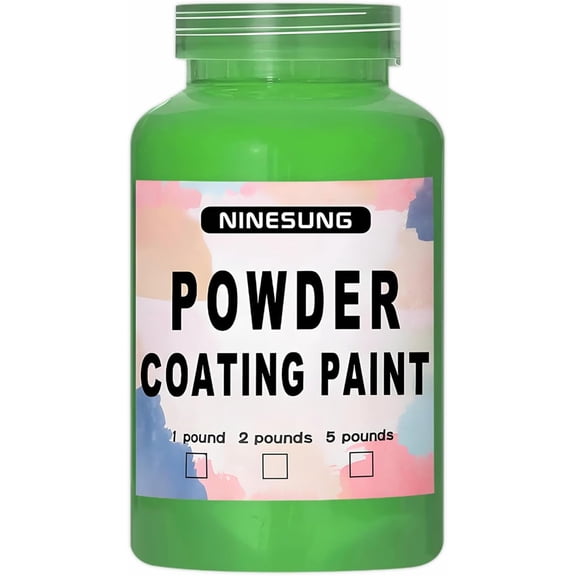 Powder Coating Paint for Metal Surfaces | Car Paint | Building Materials | Powder Paint for Steel Structures, Factories, Buildings, Playgrounds, Gardens (Grass Green, 4 Ounce)