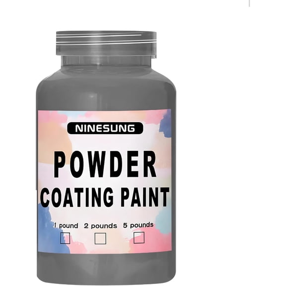 Powder Coating Paint for Metal Surfaces | Car Paint | Building Materials | Powder Paint for Steel Structures, Factories, Buildings, Playgrounds, Gardens (Grey, 8 Ounce)