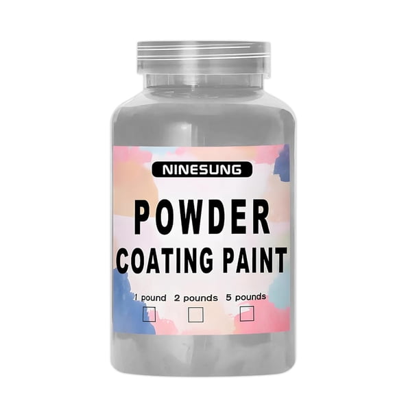 Powder Coating Paint for Metal Surfaces | Car Paint | Building Materials | Powder Paint for Steel Structures, Factories, Buildings, Playgrounds, Gardens (Light Grey, 16 oz)