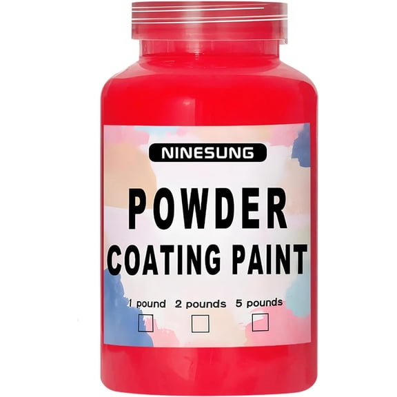 Powder Coating Paint for Metal Surfaces | Car Paint | Building Materials | Powder Paint for Steel Structures, Factories, Buildings, Playgrounds, Gardens (Red, 8 Ounce)