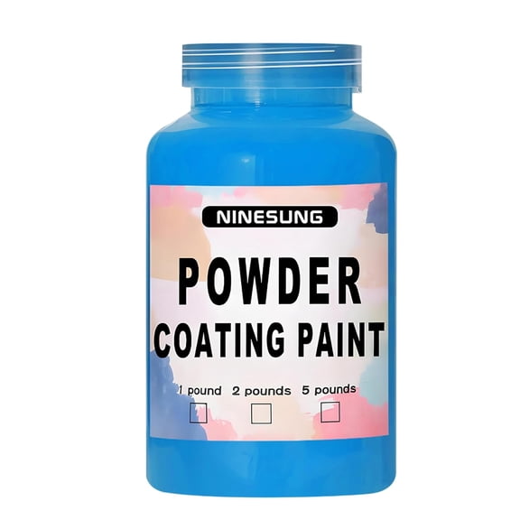 Powder Coating Paint for Metal Surfaces | Car Paint | Building Materials | Powder Paint for Steel Structures, Factories, Buildings, Playgrounds, Gardens (Sky Blue, 8 oz)