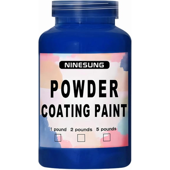 Powder Coating Paint, Plastic Coating Paint Powder, Jigs and Lures Powder Paints for Metalwork, Crafts, Fishing Leads and Jig Heads, Hobby (Navy Blue, 1 Pound)