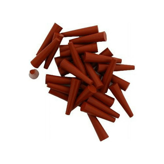 Powder Coating Plugs 1/8"x1/4" 150 Pc - High Temperature Silicone Tapered Plug