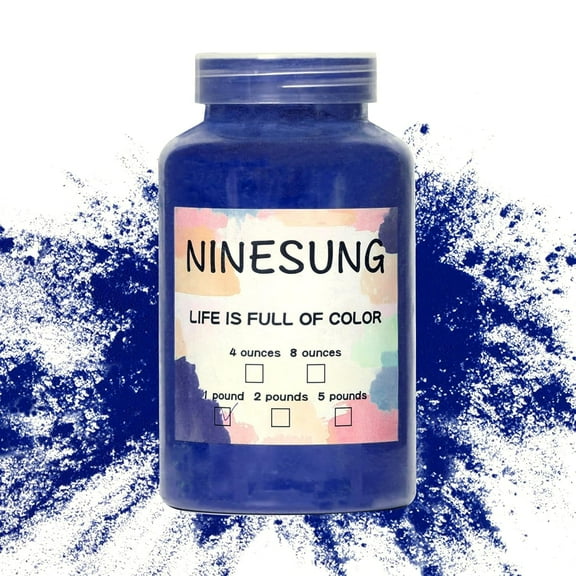 Powder Coating Powder | Powder Coat Perfect for Metal Surfaces | Car Paint | Building Materials | Powder Paint for Steel Structures, Factories, Buildings, Playgrounds, Gardens (Navy Blue, 16 oz)